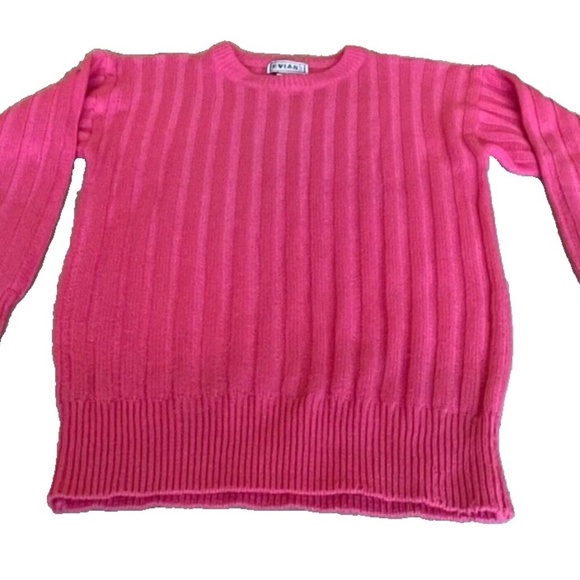 EVIAN Ltd. Ladies' Vintage Acrylic Sweater; Pink; Size M - Picture 1 of 3